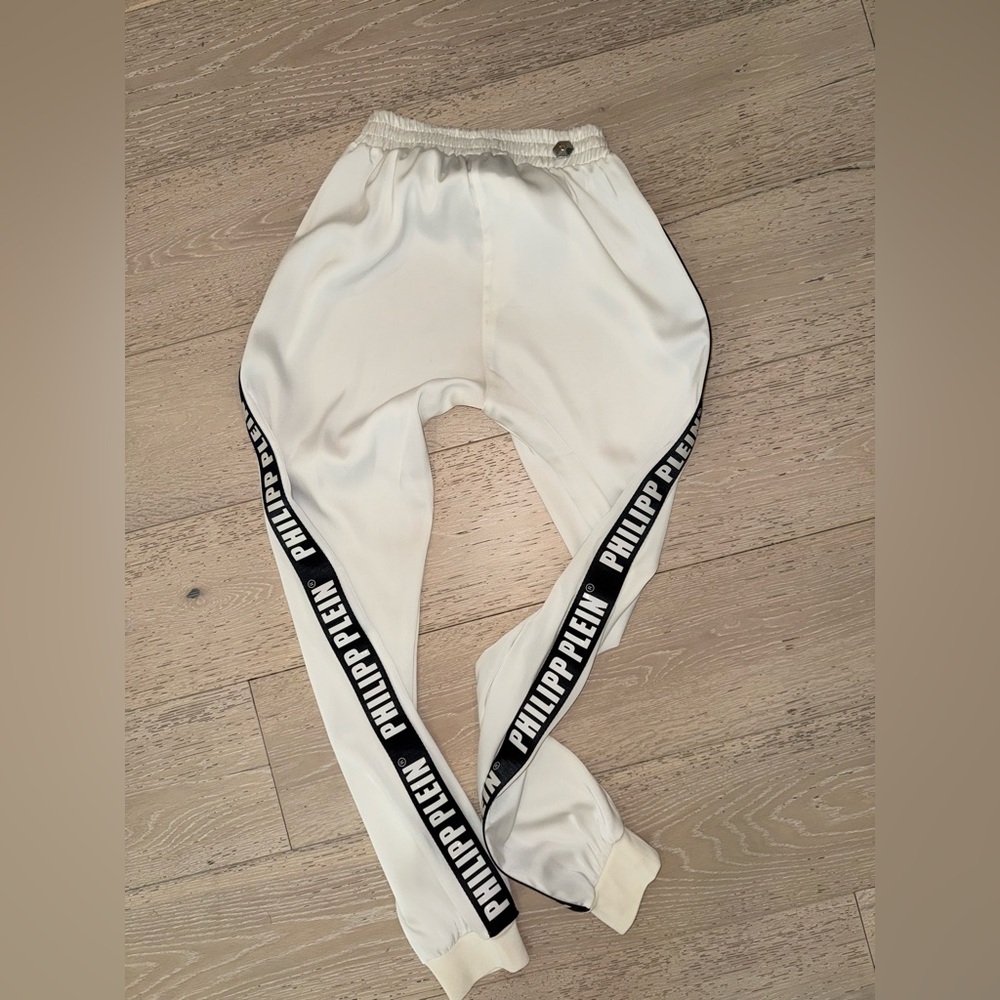 Philip Plein silk logo joggers XS